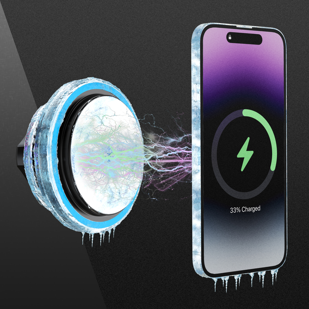 Magnetic Cooler Wireless Car Charger