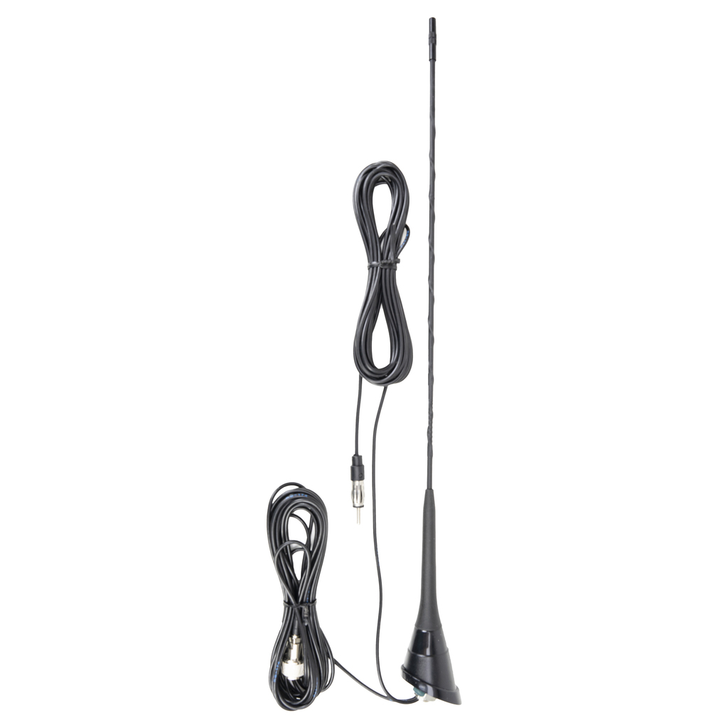 CB antenna PNI Duplex 2000 CB-FM, 26-28MHz (CB), 87-108MHz (FM), CB cable and FM cable 5 meters, fiberglass, length 490 mm