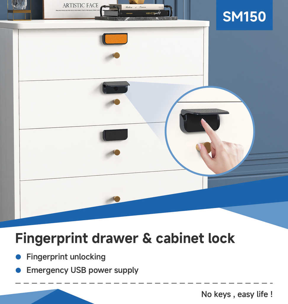 SM150-High-end clamshell fingerprint lock