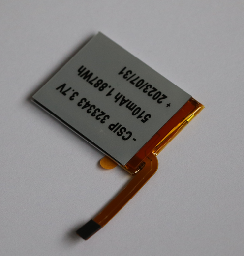 3.7V 510mAh Rechargeable Li-polymer battery for smart watch