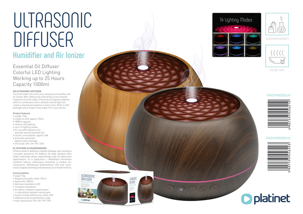 PLATINET AIR HUMIDIFIERS / AROMA DIFFUSERS