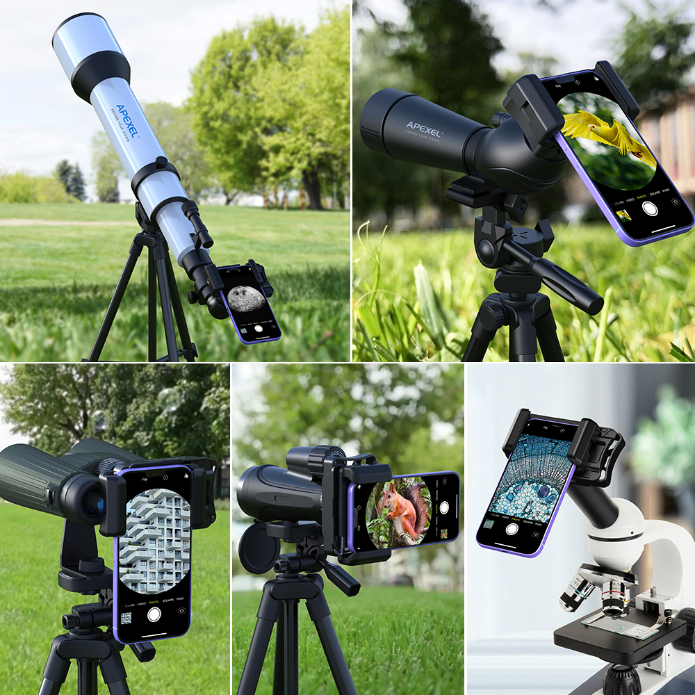 APEXEL Phone Adapter for Telescope,Binoculars and other optics
